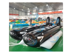 Прочный 6 пассажиров надувные акула лодке воды буксируемая игрушки
