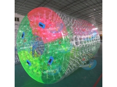 Inflatable Water Park Business Plan, Colorful Floating Water Roller & and 3D Park Builder